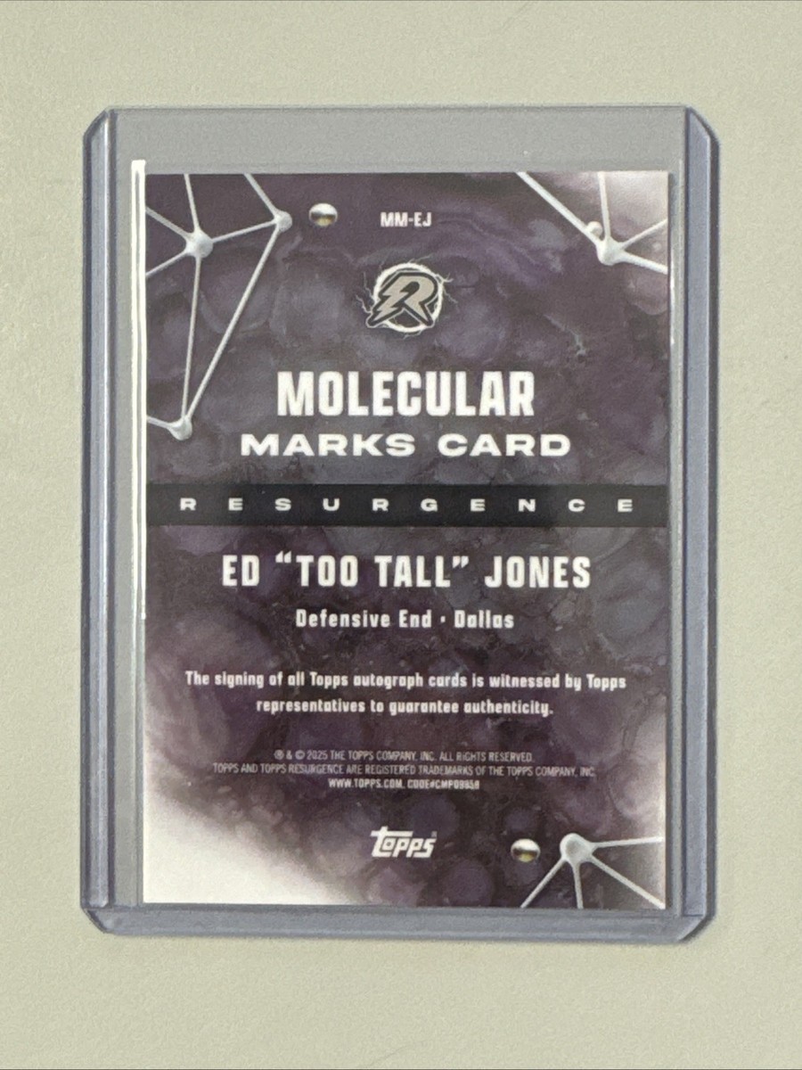 2024 Topps Resurgence Ed “Too Tall” Jones Molecular Marks Auto | eBay