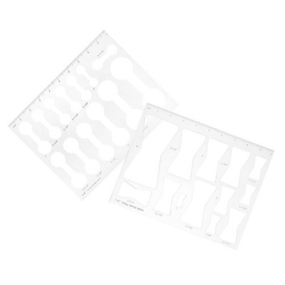 Reusable Acrylic Router Template Kit for Woodworking 13-in-1 Clear Inlay