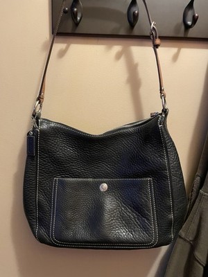 Vintage Coach Chelsea #C0782-F10891 Black Pebbled Leather Hobo