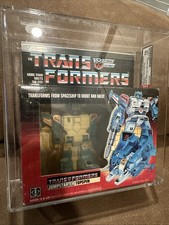 1985 Hasbro Transformers Topspin AFA 70 Y-EX  Twin Twist On Tech Specs