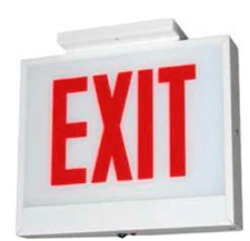 Signify Chicago  Approved CSE Series Exit Sign, CSEE1RWW,  LED Steel exit sign