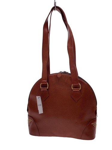 YVES SAINT LAURENT Shoulder bag leather Brown Used