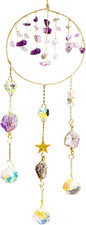 Crystal Suncatchers for Windows, Dreamcatcher Design Hanging Prisms for Windows,