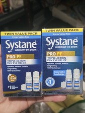 LOT OF 2 X ALCON SYSTANE PRO PF  TWIN PACK  4 X 10ML BOTTLES  EXP 09/27