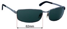 SFx Replacement Sunglass Lenses fits Ray-Ban RB3194 - 62mm Wide