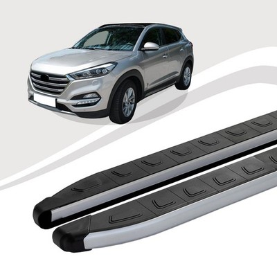 Trittbretter passend für Hyundai Tucson ab Baujahr 08/2004-11/2010 DOLU Silber A