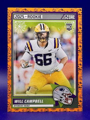 #ad 2025 Score Rookies Will Campbell #25 Pumpkin RC $1.99