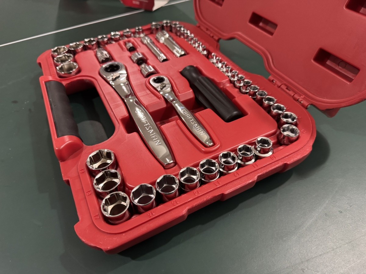 Craftsman 29309 Max Axess 51 PC Set Pass Through in Red Case for