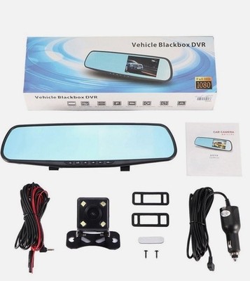4.3'' HD 1080P Car Blackbox DVR Dual Dash Camera Front & Rear Video Recorder
