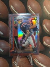 2025 Topps Chrome Stefon Diggs Pigskin Football Refractor No. 205 Patriots