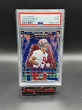 2025 Emeka Egbuka Mosaic Rookie Storm Blue Tampa Bay Buccaneers 44/99 PSA 9