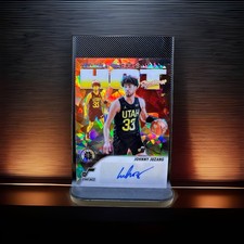 2023-24 Hoops Premium Stock #HS-JUZ Johnny Juzang Auto Hot Signatures Utah Jazz