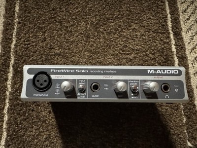 M-AUDIO FIREWIRE SOLO RECORDING INTERFACE - NO POWER CORD INCLUDED