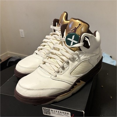 Jordan Air Jordan 5 Retro Olympic White Gold Brown 136027 