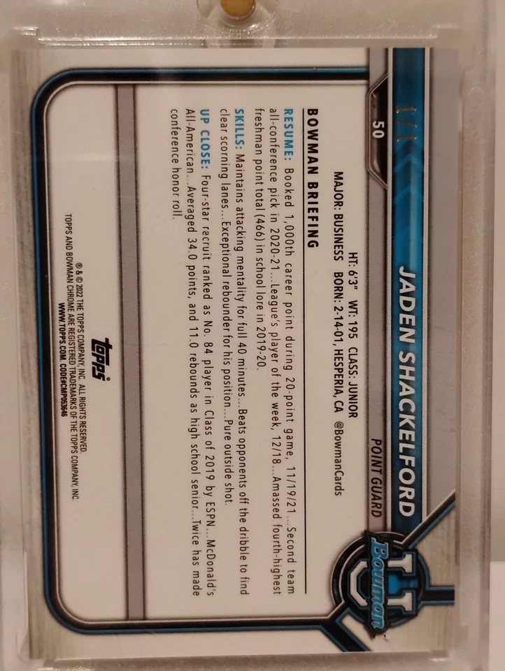 NBA White Sparkle, Mosiac International y Bowman U Super Factor Foto 2 de 4