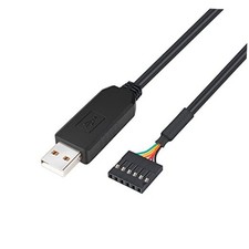 USB to TTL Serial 5V Adapter Cable with FTDI FT232RL Chip 6 Pin 0.1 inch