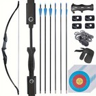 Archery 53" Recurve Bow & Arrows Set 40lbs Recurve Bow For Adult Beginner Target