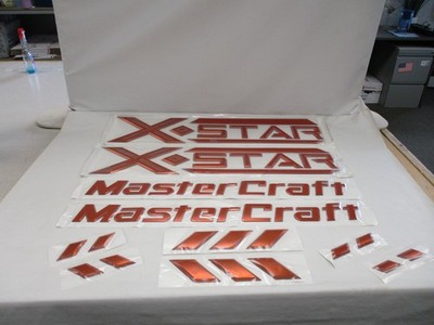 MASTERCRAFT X STAR (2013) DECAL KIT OF (10) CHROMAX ORANGE 7501593 MARINE BOAT