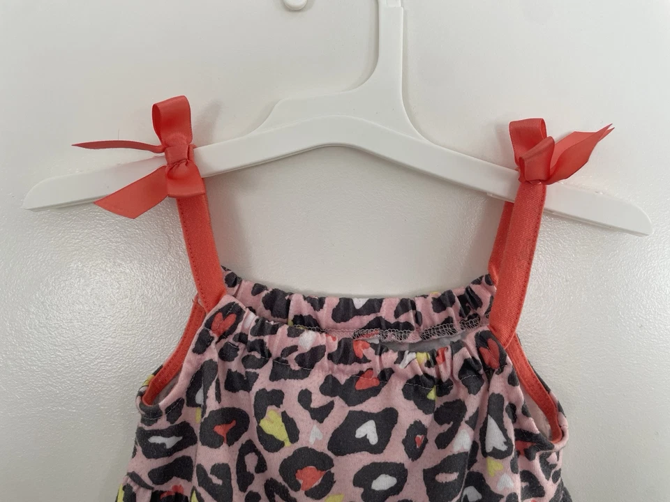 Camisón Gymboree Niños Niñas Estampado Leopardo Poliéster Sin Mangas Rosa XS 4 Foto 3 de 4