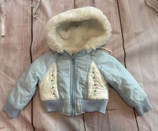 London Fog Toddler Girl size 4 Vintage 1980s coat jacket embroidered Winter
