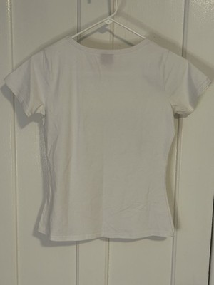 Vtg Y2k Miss Sixty Italy Cherry Blossom Short Sleeve T-Shirt Size