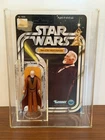 Vintage Kenner Star Wars Obi Wan Kenobi w/12 Back Cardback & Case Hong Kong COO
