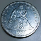 1871 Seated Liberty Dollar Beautiful High Grade Coin Rare Date