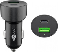 goobay Dual-Usb Auto-SchnellladegeräT USB-C Pd, 48W, Power Delivery,