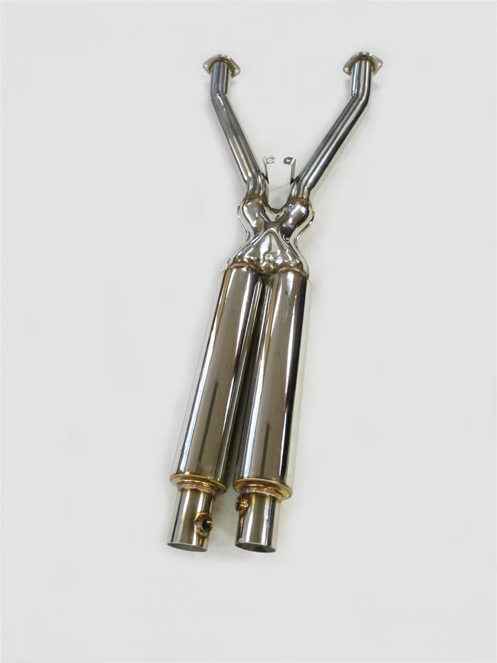 Tubo X de acero inoxidable OBX Catback 2,5" escape Chevrolet Corvette C5 97-04 5,7 L LS V8 Foto 3 de 4