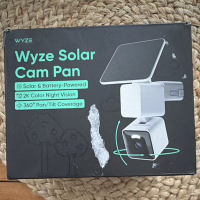 #ad Wyze Solar Cam Pan 2K Wi Fi Solar Battery Pan Tilt Color Night Vision $84.95