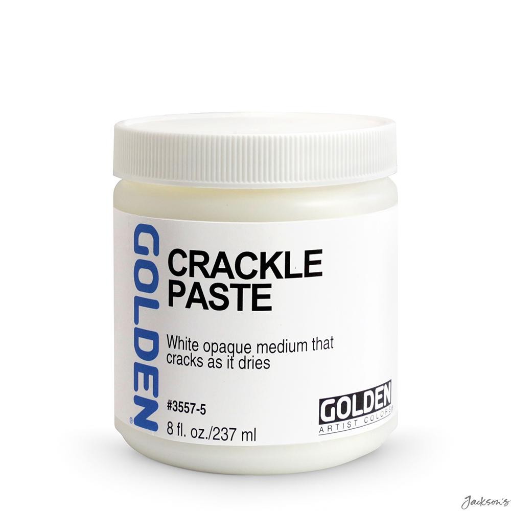 Golden Crackle Paste Thick Acrylic Medium 237ml For Crackle Texture Effects