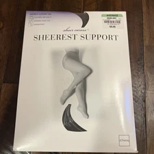 Sheer Caress Sheerest Support Control Top Average Smoke Grey USA