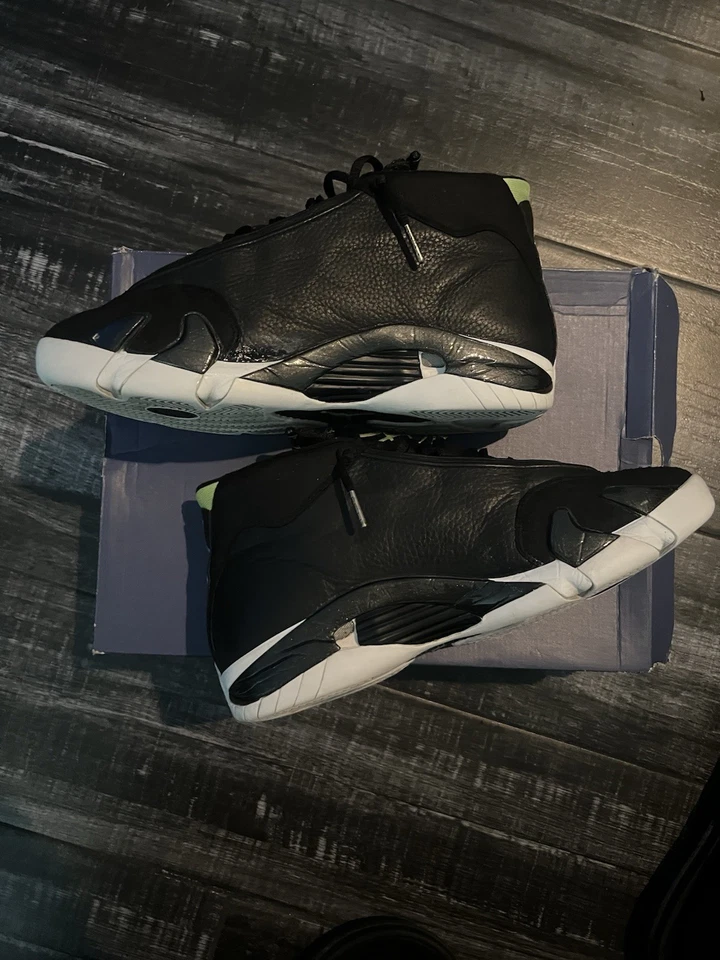 Air Jordan 14 Indiglo 男式运动鞋 11 码复古 1999 — 第 3/4 张图片