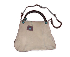 Borsa Gabs vintage in camoscio e lana usata solo un paio di volte