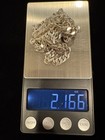 Sterling Silver 925 Buffalo Bison  Head Pendant Necklace with Curb Chain 30”  — photo 10