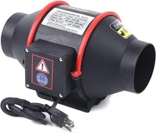 4 inch 310CFM Inline Duct Ventilation Fan Vent Exhaust Blower Vent Fan