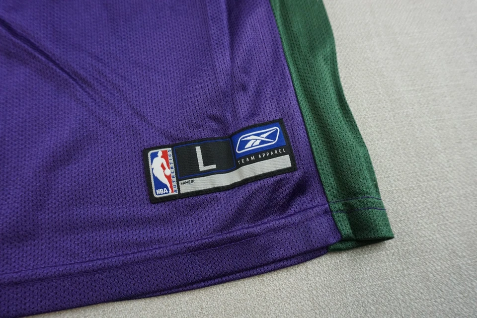 Vintage Reebok  Milwaukee Bucks Size Large Bogut Purple NBA Basketball Jersey - Image 3 of 4