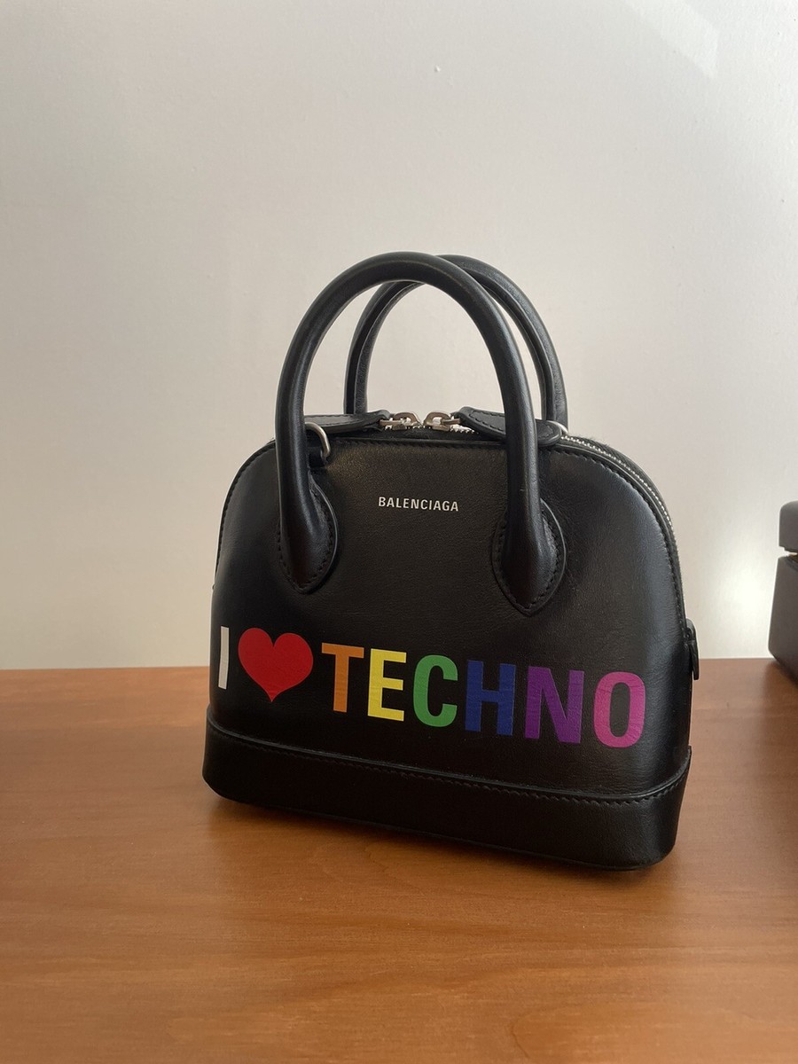 Balenciaga “I LOVE TECHNO” XXS Ville Bag | eBay Balenciaga “I LOVE TECHNO” XXS Ville Bag | eBay