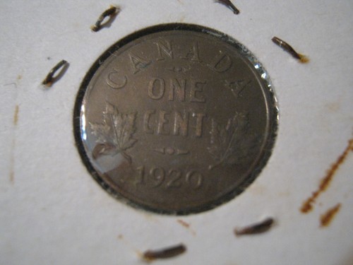 Kanada 1920 Georg V kleiner Cent, im alten 2x2, schöner Zustand geringe Gebrauchsspuren - Bild 5 von 5