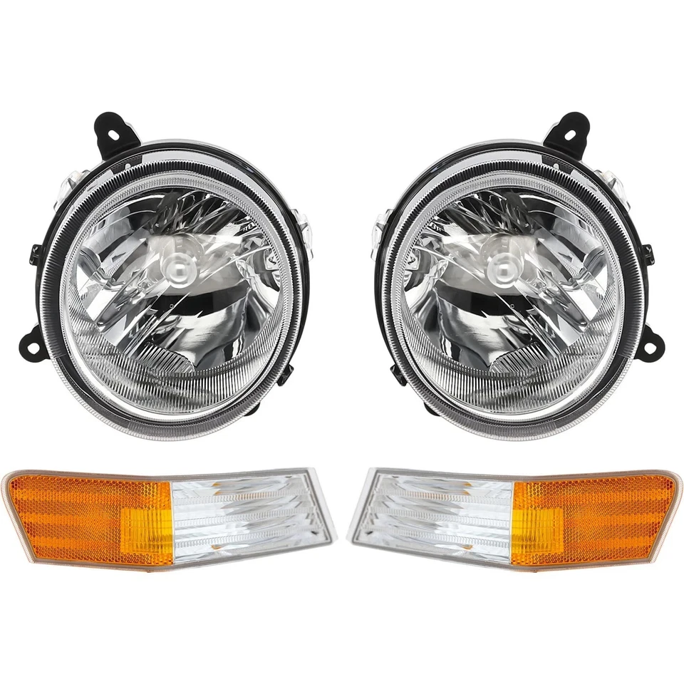 Nuevo faro lado derecho e izquierdo con luces de esquina para Jeep Patriot 2007-2017 Foto 4 de 4