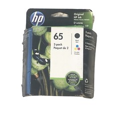 HP 65 T0A36AN Black  Tri-color Original Ink Cartridges New In Box Exp 8/2021