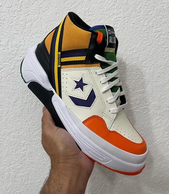 Converse Weapon CX High Top Egret Orange Leather Size 9.5 Men | eBay