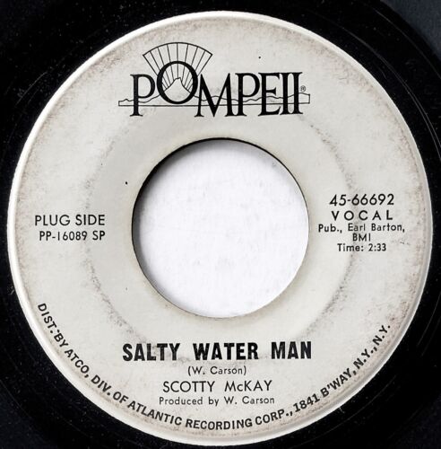 Scotty McKay 45 Salty Water Man - 1969 Folk-Pop Psych - HEAR - Afbeelding 1 van 2