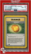 Neo Genesis 93 Gold Berry 1st Edition PSA 8