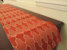 Autumn Fall Thanksgiving BUFFET TABLE Runner 13 x 72"  RUST  Copper ORANGE 