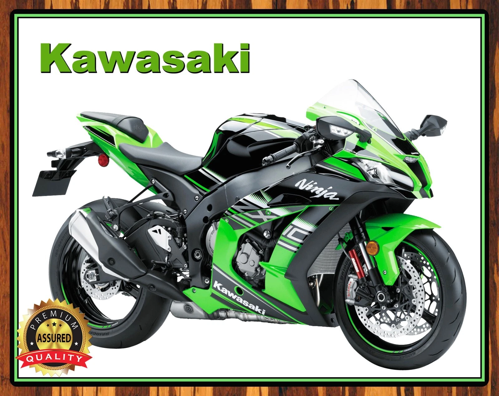 Kawasaki Ninja - ZX 6R 1 - Motorcycle - Metal Sign 11 x 14 | eBay