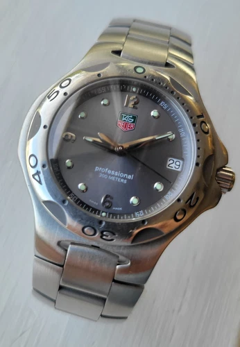 TAG Heuer Kirium WL1111 Gray Men's  SS Quartz Watch fits 7 1/4 inch wrist