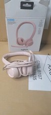 Logitech H390 Wired USB On-Ear Stereo Headphones with Mic Rose Pink PC Laptop