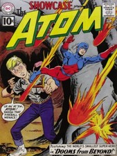 Showcase No. 35 w. The ATOM NEW Steel Comic Book Sign: 12 x 16" Made in USA