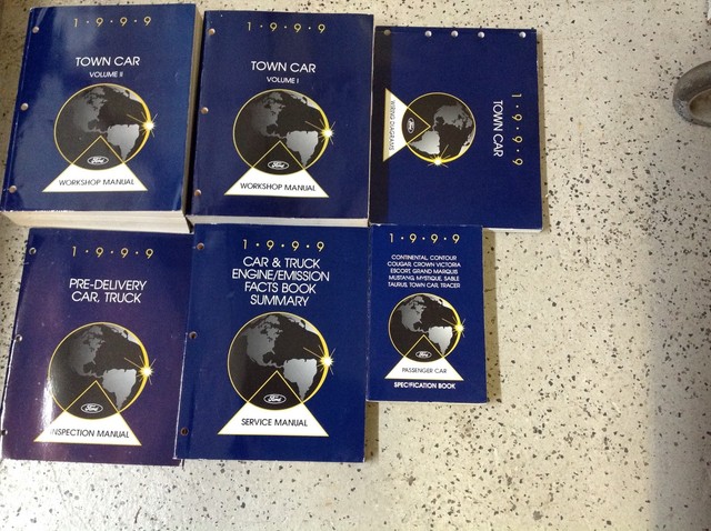 1999 LINCOLN TOWN CAR Service Shop Repair Manual Set W EWD Specs Facts